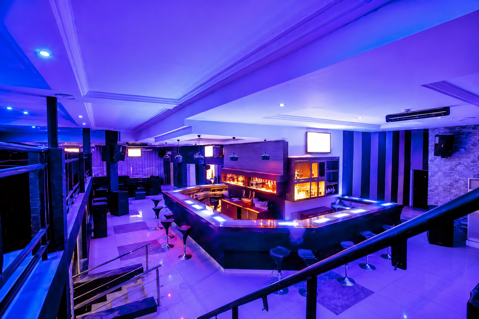 Interior view of The Bank Abuja lounge